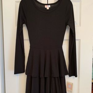LuLaRoe Georgia Dress Solid Black